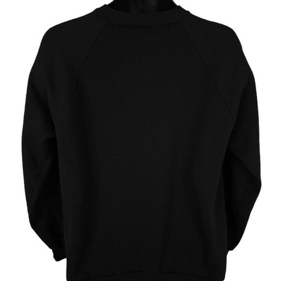 Vintage Equestrian Sweatshirt Mens Size Large Black 80s Horses Dressage USA - Picture 3 of 5